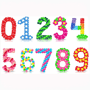Цифры и буквы из шаров